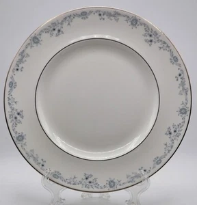 Platos de cena Angelique by Royal Doulton fondo blanco azul floral 10 5/8 - Imagen 1 de 5