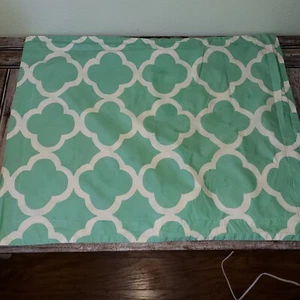 Pottery Barn Teen  pillow cover Standard cotton blue white - Picture 1 of 5