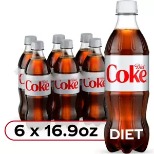 Diet Coke Diet Cola Soda Pop, 16.9 fl oz Bottles, 6 Pack... - Picture 1 of 10