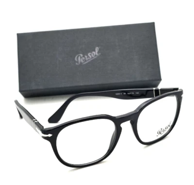New Persol 👓 Reading Glasses 3283-V 95 52-19 145 Black & Silver Frames Readers - Изображение 1 из 4