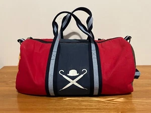 Schöne Hackett London gestreifte Canvas Fitnessstudio Wochenende Lauftasche Reisetasche UVP £150 - Bild 1 von 13