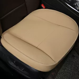 Faux Leather Car Front Seat Cover Cushion Protector Mat Universal Replacement - Foto 1 di 18
