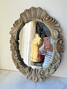 Wall Mirror Vintage Ornate Frame Decorative 17”x13” - Picture 1 of 13