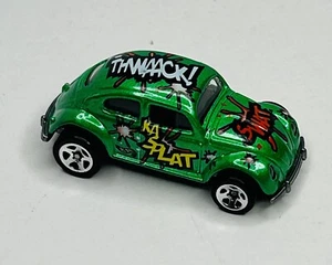 VW Bug Biff! Bam! Boom! Series Green Hot Wheels Attack of the Giant Fly Swatter - Picture 1 of 8