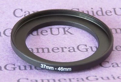 37mm to 46mm Male-Female Stepping Step Up Filter Ring Adapter 37mm-46mm - Image 1 of 2