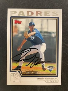 2004 Topps SIGNED: Justin Germano, PADRES #T118