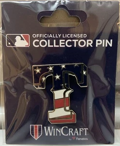 TEXAS RANGERS STARS AND STRIPES LOGO LAPEL COLLECTOR PIN NEW WINCRAFT - Picture 1 of 1