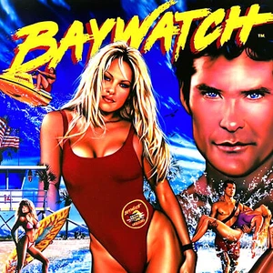 Sega Baywatch Pinball Machine Game Backglass Translite ORIGINAL NOS - Picture 1 of 7