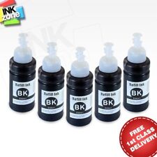 5 BLACK Non-OEM Inks for EPSON EcoTank L100 L110 L130 L200 L210 L220 L300 L310