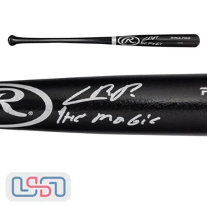 Cristian Pache Miami Marlins Signed "The Magic" Black Rawlings Bat JSA Auth - Picture 1 of 3