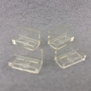 LEGO 4865b Trans Clear Panel 1 x 2 x 1 with Rounded Corners (x4) - Picture 1 of 2