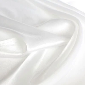 2Wahl Glanz Satin Stoff Hochzeits Deko Mode Gardine Blickdicht Meterware - Bild 1 von 1