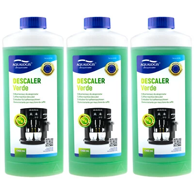 Aqualogis Coffee Machine Descaler for Jura Delonghi Philips 3x 10 Applications - Image 1 of 4