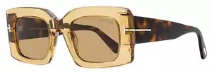 Tom Ford Brigitta Sonnenbrille TF1188 45E Transparent Braun 50mm FT1188 - Bild 1 von 3