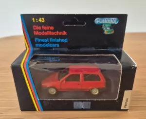 Schabak Volkswagen VW Polo Coupe 1:43 Scale Boxed Bright Red Model 1000 - Picture 1 of 6