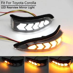 For Toyota Prius C Avalon Yaris 2017 2018 LED Side Mirror Turn Light Clear Lens - Picture 1 of 11