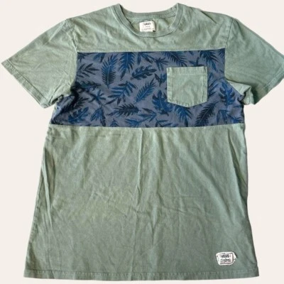 Vintage Vans Skateboard T Shirt Mens Medium Green Blue Leaf Punk Grunge Alternat - Image 1 of 4