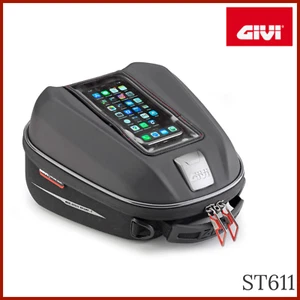 GIVI ST611 BORSA DA SERBATOIO TANKLOCK 6 LT IMPERMEABILE NERA - Foto 1 di 4