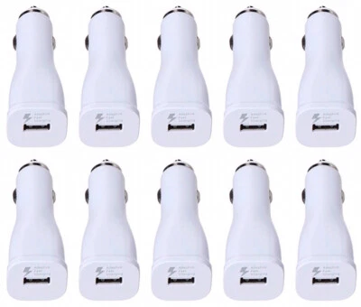 10- Pack Fast Rapid Car Charger For Samsung Galaxy S6 S7 S8 S9 10 Plus Note 8 N9 - Image 1 of 2