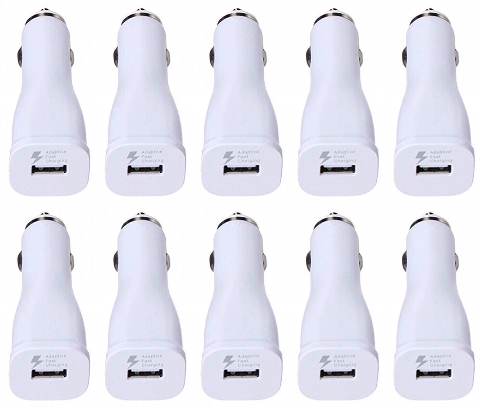 10- Pack Fast Rapid Car Charger For Samsung Galaxy S6 S7 S8 S9 10 Plus Note 8 N9 - Image 1 of 2