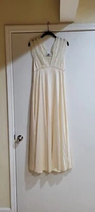 Vtg Lily of France Rosa Puleo-Szule Lingerie Satiny Lacey L Nightgown,EUC - Picture 1 of 7