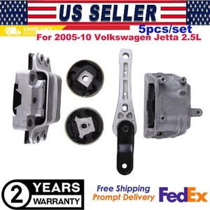 For 2005-10 VW Jetta 2.5L Engine Motor & Transmission Mount Set 5PCS USA - Picture 1 of 22