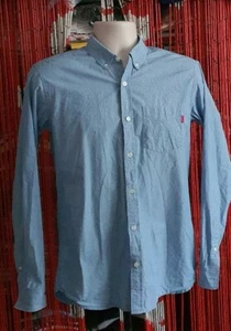 Supreme blue striped shirt Rare OG size M medium button up longsleeve - Picture 1 of 12