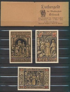 Eisenach - Stadt - 6x Notgeld + Verp. - L 308.b2 - Mehl 320.2a - Kompl. Satz - Bild 1 von 2