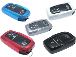 Gloss Key Case ABS Fits 2 3 4 Button Toyota Hilux Innova Rav4 Fortuner Camry - Picture 1 of 43