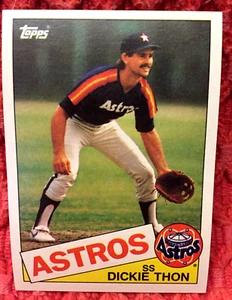 Astros Dickie Thon #44 MLB Vintage Baseball Card Ships Free - Picture 1 of 2