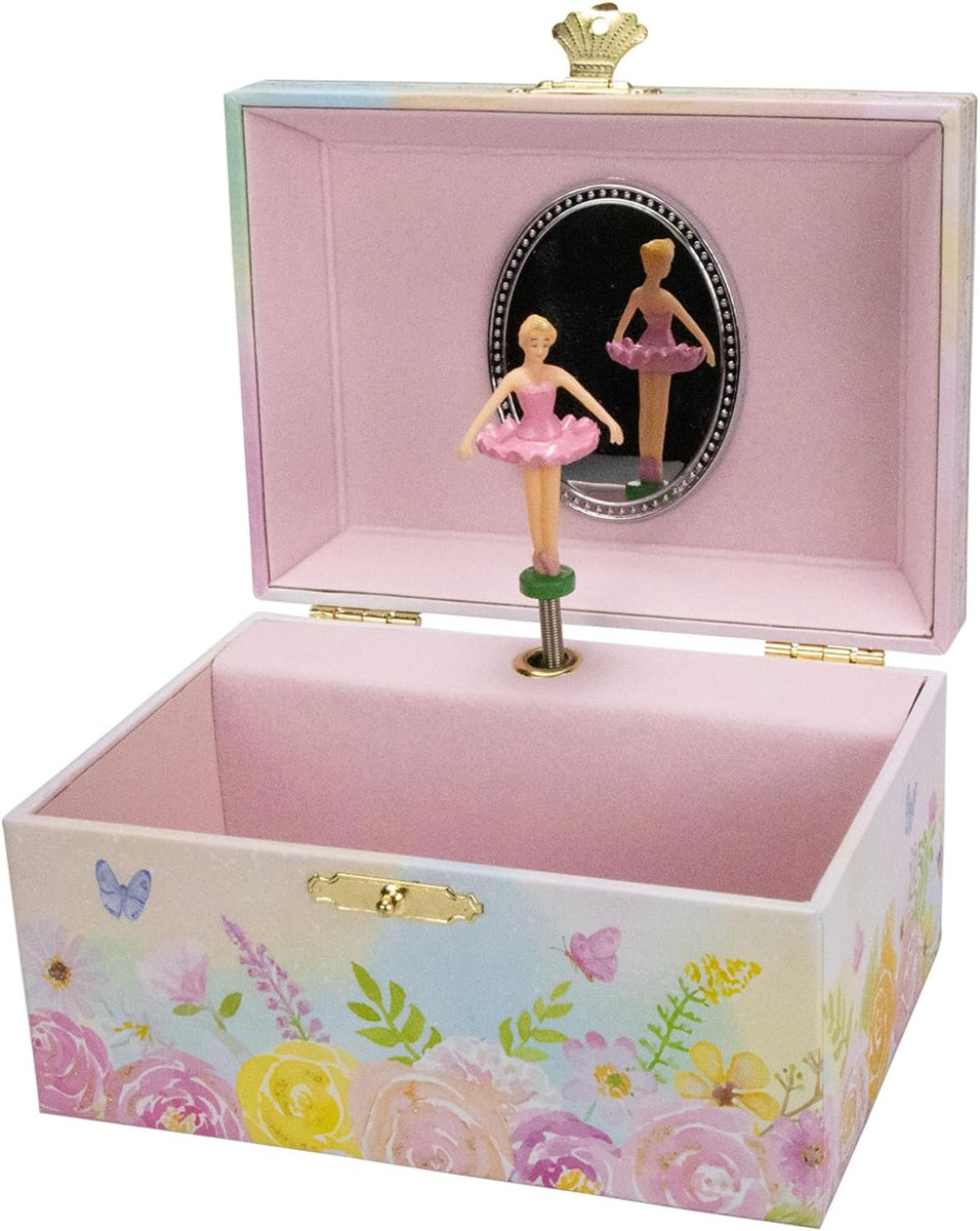 Carillon Portagioie Con Ballerina Girevole - Music Box Lago Dei Cigni Per Bambine E Collezionisti - Foto 7