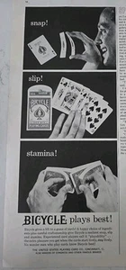 1961 United States Playing Card Co Bicycle Plays Best ad - Picture 1 of 1