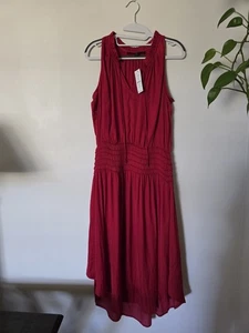 New White House Black Market Womens Small Red Sleeveless Dress. $160 - Picture 1 of 17