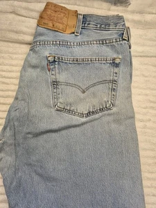 LEVI'S 501 Hombre 42 x 30 Pierna Recta Botón 41 x 30 Actual - Imagen 1 de 23