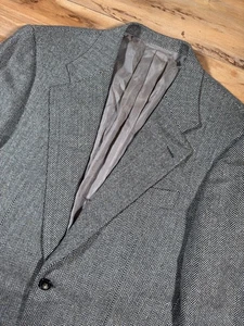 Baldessarini Hugo Boss 100% Cashmere Rainbow Fleck Herringbone Tweed SC 38R 38S - Picture 1 of 12