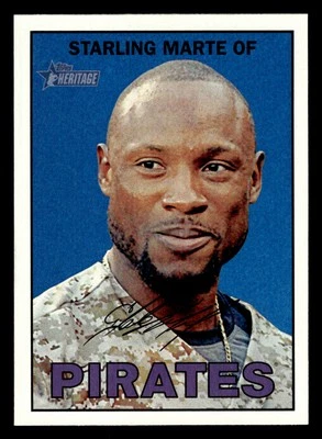 Starling Marte 2016 Topps Heritage #140 Pittsburgh Pirates - Image 1 of 2