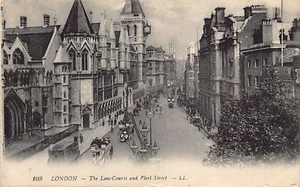 England - LONDON - The Law-Courts and Fleet Street - Publ. Levy L.L. 105 - Picture 1 of 2