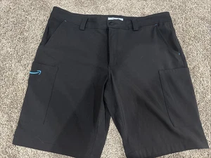 LILY YANG Men's Size L (35-36) Black Embroidered Amazon Prime Cargo Pocket Pants - Picture 1 of 2