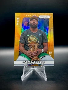 🧡2024-25 Panini Prizm Deca #291 Jaylen Brown MVP Orange Prizm /49 - Picture 1 of 3