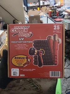 Pocket Hose Copper Head Expandable Garden Hose 25 FT, With New 360° Pocket Pivot - Picture 1 of 1