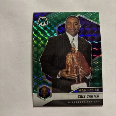 2021 Panini Mosaic #277 Cris Carter Prizm Green - Image 1 of 2