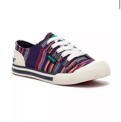 Rocket Dog Jazzin Aloe Colorful Stripe Sneaker Women's Shoes Size 9.5 NEW No Box - Image 1 of 4