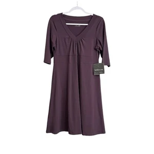 Eddie Bauer Lily Balance Kleid Damen LP Lila UPF 50+ Leicht Outdoor Neu mit Etikett - Bild 1 von 7