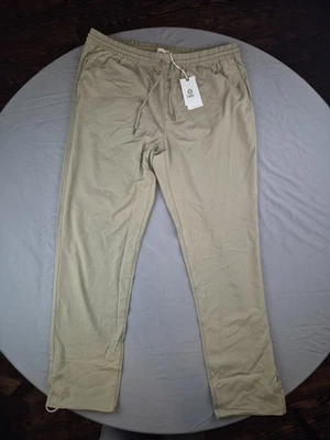 Calça Tasc Trek Stretch Masculina Grande Cáqui Resistente à Água Bambu NOVA COM ETIQUETAS! - Imagem 1 de 4