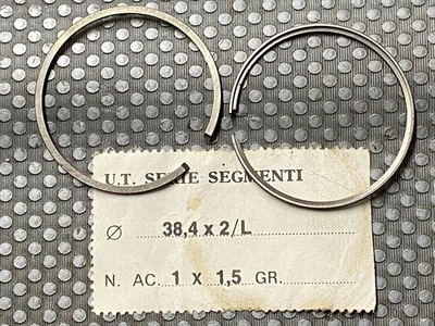 SERIE SEGMENTI FASCE ELASTICHE  A 1 - 38,4 X 2/L  -  1 - 1,5  CICLOMOTORI - Immagine 1 di 2