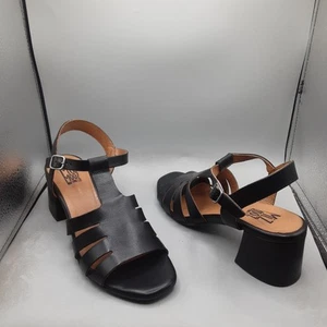 Miz Mooz Boardwalk Sandals Women's 9.5-10M EU41 Black A165 - Picture 1 of 11