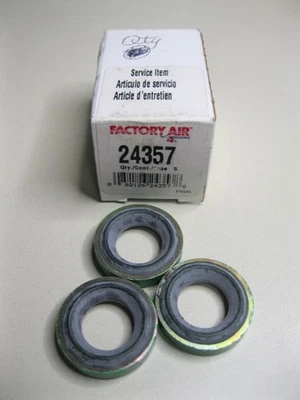 ¡JUEGO DE 3 arandelas de sellado Factory Air 24357! Intercambio con GM 19187586 Foto 1 de 4