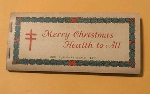 1930 US Weihnachten TB Siegel ganzes Heft mit 200 Marken nie berührt - Bild 1 von 7
