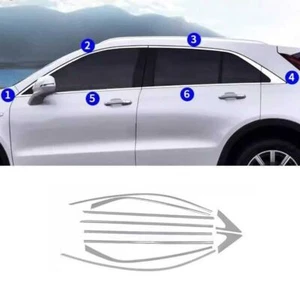 For Cadillac XT4 2019-2025 Chrome Door Windows Strip Sill Molding Cover Trim 10x - Foto 1 di 3