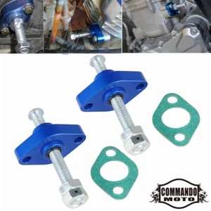 2 Pcs Blue Manual Timing Cam Chain Tensioner Fit Suzuki SV650 00-20 SV650S 99-08 - Picture 1 of 6